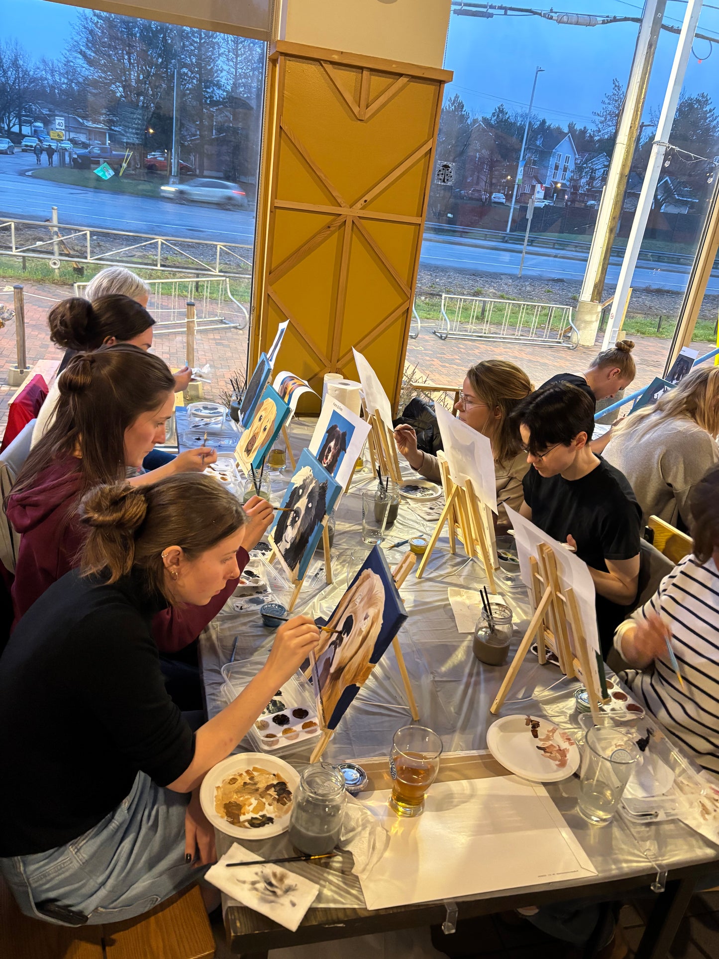 Dog painting workshop