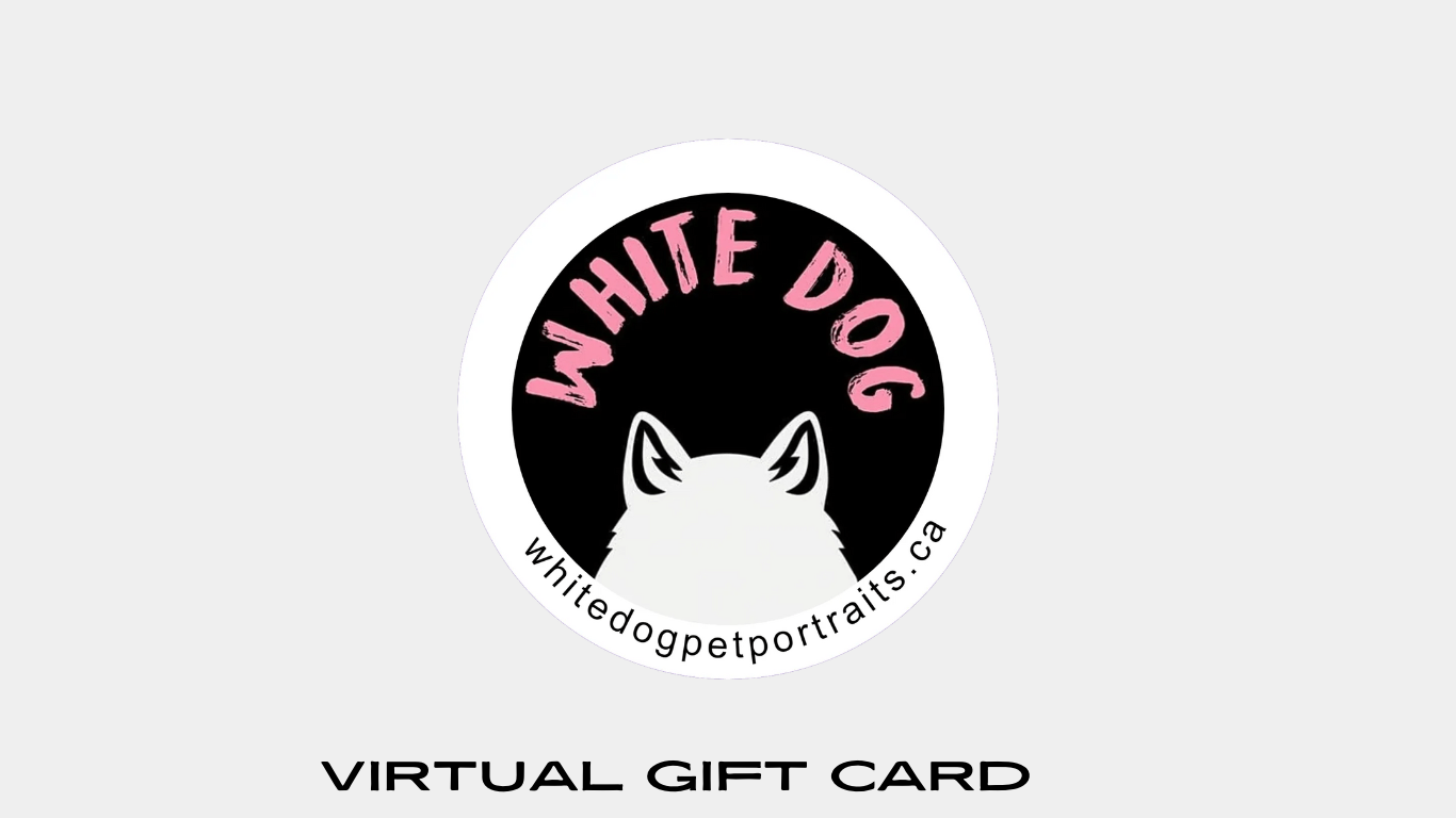 White Dog Pet Portraits Virtual Gift Card