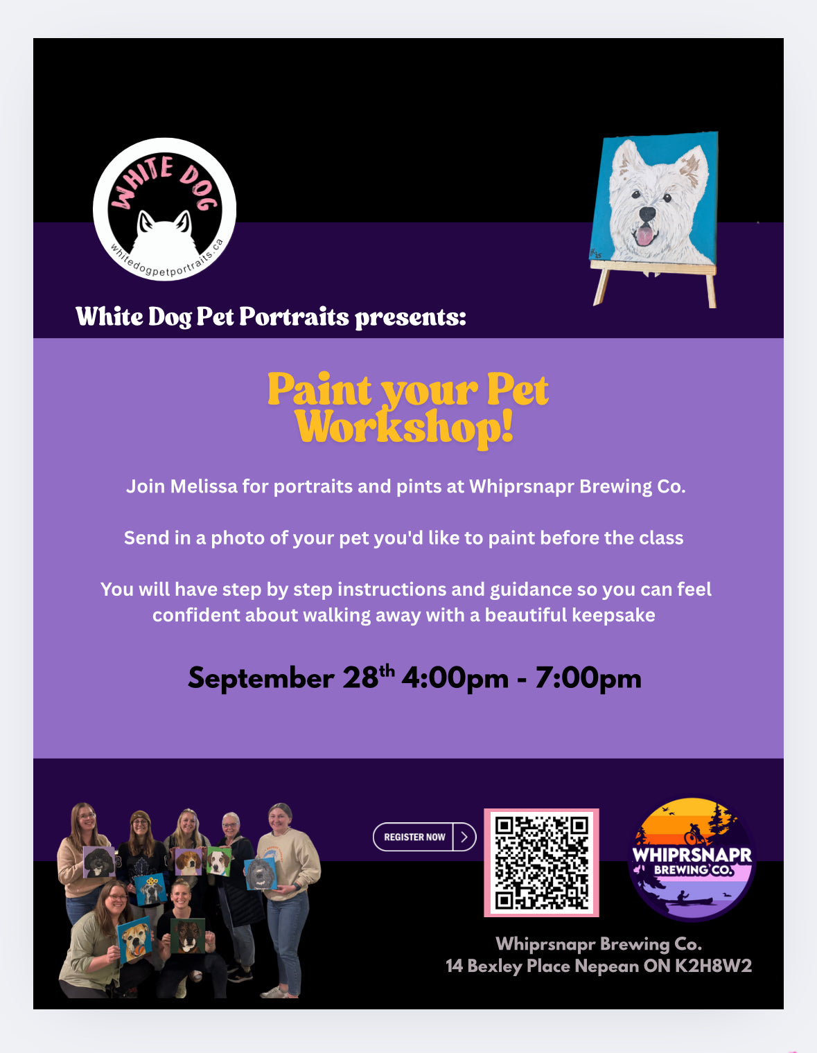 WORKSHOP: PAINT YOUR PET SEPT 28