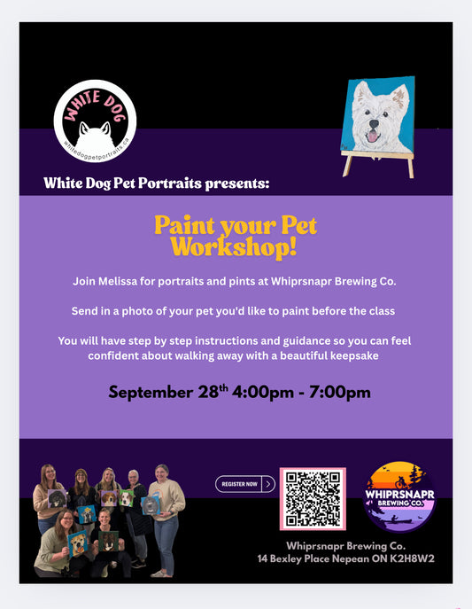 WORKSHOP: PAINT YOUR PET SEPT 28