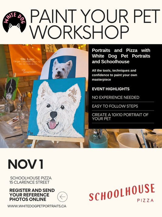 WORKSHOP: PAINT YOUR PET & PIZZA NOV 1