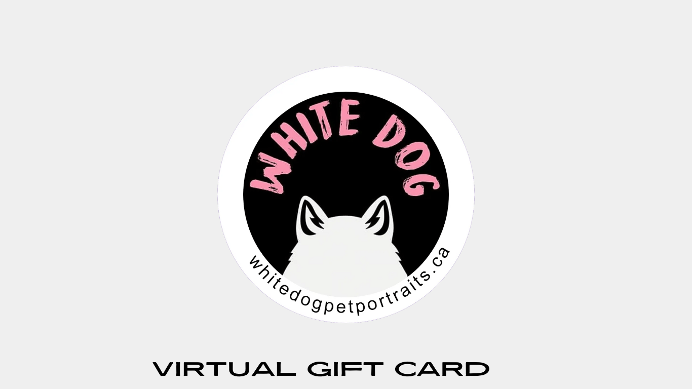 Carte-cadeau virtuelle White Dog Pet Portraits